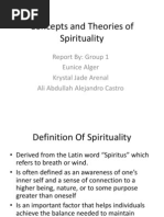 Concepts and Theories of Spirituality