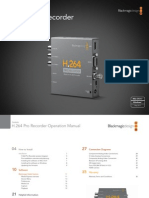 H.264 Pro Recorder Manual