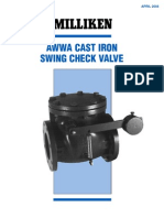 Milliken AWWA Swing Check Valve