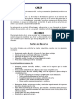 Carta Partes o Estructura