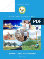 Edprs: Lessons Learned: Ministry of Finance and Economic Planning