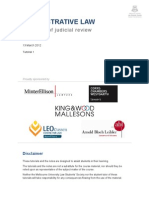 Administrative Law: Overview of Judicial Review