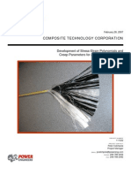 Composite Technology Corporation: Development of Stress-Strain Polynomials and Creep Parameters For ACCC/TW Conductors