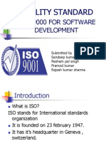 Quality Standard ISO: 9000 For Software Development