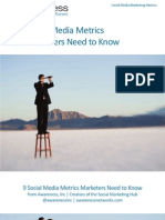 Social Media Metrics Awareness