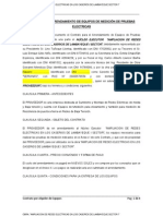 Contrato de Arrendamiento de Equipos de Medición de Pruebas Electricas