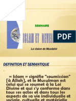 Islam Et Developpement La Vision de Mozdahir