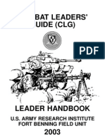 Combat Leaders' Guide (CLG) : U.S. Army Research Institute Fort Benning Field Unit