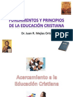 Fundamentos y Principios de La Educación Cristiana