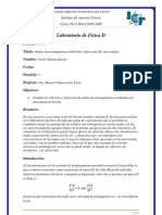 Ondas Elctromagneticas Reflexion y Refraccion de Micro On Das