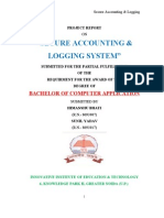 "Secure Accounting & Logging System": Bachelor of Computer Application