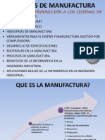 Unidad I Introduccion A Los Sistemas de Manufactura