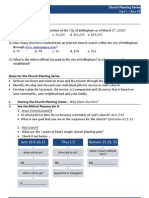 Church Planting - Worksheet #1