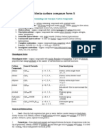 Nota Kimia Carbon Compoun Form 5