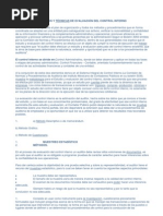 Métodos y Técnicas de Evaluación Del Control Interno