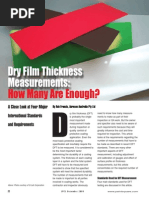 Dry Film Thickness Measurements How Many Are Enough