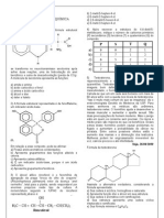 Lista de Exercício - Funções Orgânicas