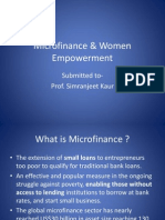 Micro Finance & Women Empowerment