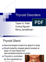 Thyroid Disorders: Tapan A. Patel Cuong Nguyen Mona Jamaldinian