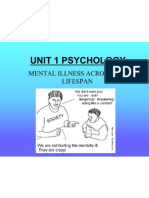 Unit 1 Psychology: Mental Illness Across The Lifespan