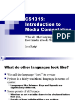 CS1315: Introduction To Media Computation