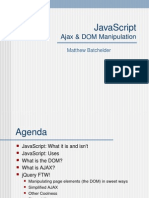 Javascript: Ajax & Dom Manipulation