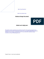 Database Design Document Template