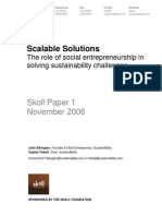 Scalable Solutions: Skoll Paper 1 November 2006