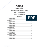 Física - Termofísica Questões de Vestibular 2011