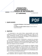 Elasticidad y Resistencia de Los Materiales-I