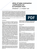 Pipe Contraction Pressure Loss