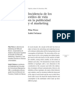 Incidencias de Los Estilos de Vida en La Publicidad y El Marketing