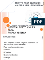 Procedimiento para Crear Un Programa para Una Lavandería