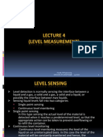 (Level Measurement) : 4/4/2012 Faculty of Engineering University of Central Punjab