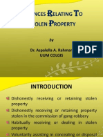 Offences Relating To Stolen Property