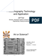 Photolithography Technology and Application