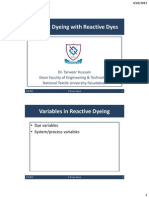 Exhaust Dyeing With Reactive Dyes