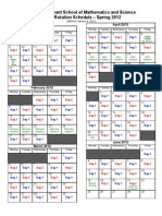 Class Rotation Schedule (January 4, 2012 - June 21, 2012