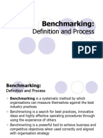 Operations Management - Benchmarking