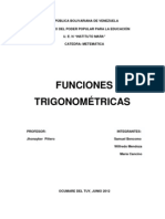 Funciónes Trigonométricas