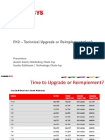 R12 - Technical Upgrade or Reimplementation