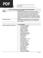 Intro To Java Programming For Object Oriented Developers