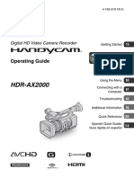 Manual Sony AX2000