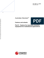 As 1961.5-2004 Castors and Wheels Castors For Manually Propelled Equipment For Institutional Applications