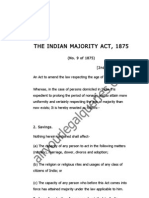 Indian Majority Act, 1875