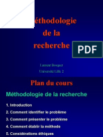 Methodologie de La Recherche