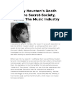 Whitney Houston's Death and The Secret-Society, Called The Music Industry