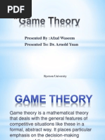 Game Theory - Chapter No 14 - Presentation