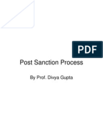 Post Sanction Process: by Prof. Divya Gupta