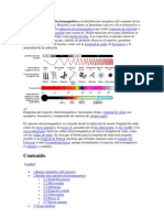 Se Denomina Espectro Electromagnético A La Distribución Energética Del Conjunto de Las Ondas Electromagnéticas